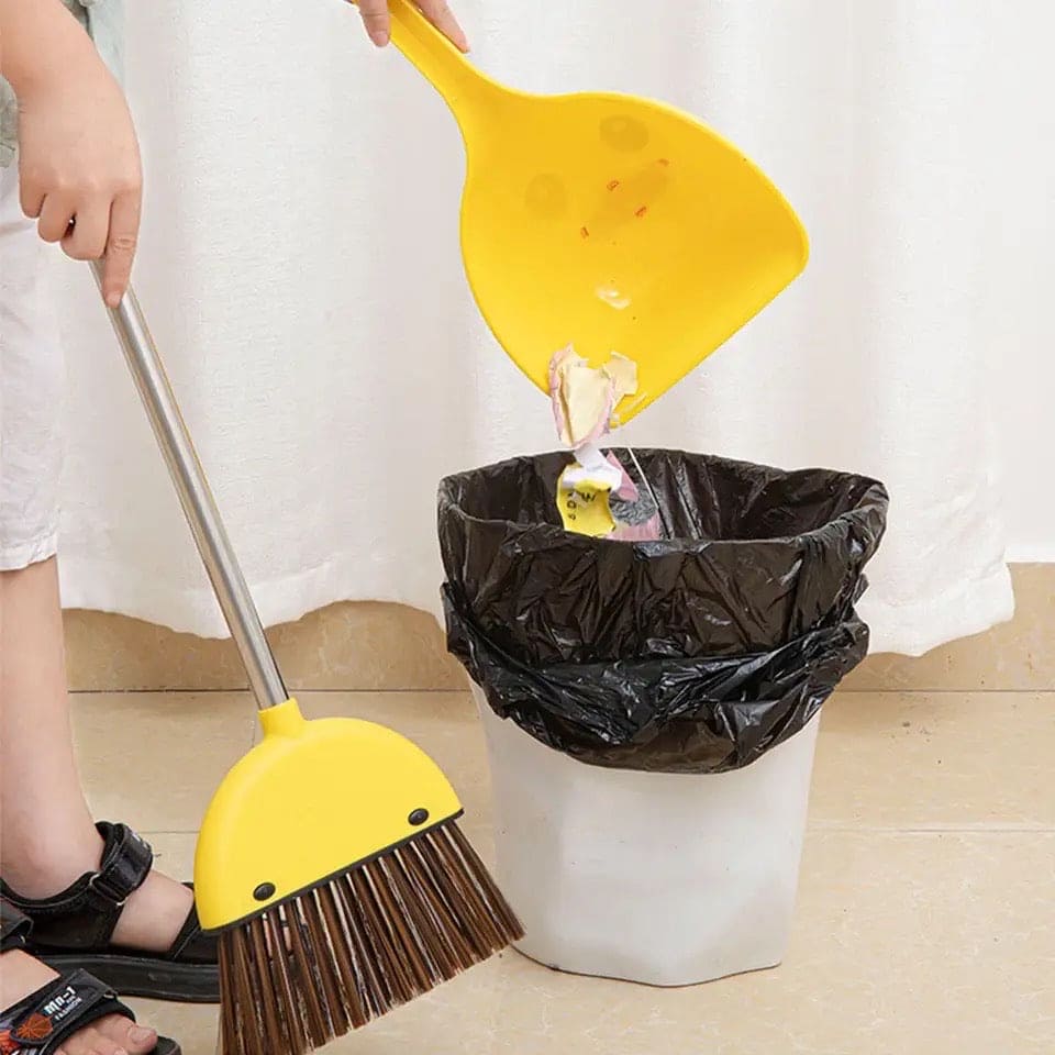 Yellow Duck Broom And Dustpan Set, Cartoon Toddler Broom Set, Plastic Standing for Little Housekeeping Helper, Cute Mini Broom with Dustpan, Kids Mini Sweeping Broom Set, Kids Play House Cleaning Toy, Multifunctional Broom And Shovel Yellow Duck Broom And Dustpan Set, Cartoon Toddler Broom Set, Plastic Standing for Little Housekeeping Helper, Cute Mini Broom with Dustpan, Kids Mini Sweeping Broom Set, Kids Play House Cleaning Toy, Multifunctional Broom And Shovel
